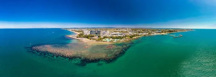 Framed Print : Aerial drone view of Settlement Cove Lagoon, Redcliffe, Brisbane, Australia Framed Print : Aerial drone view of Settlement Cove Lagoon, Redcliffe, Brisbane, Australia