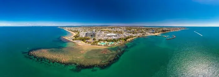 Framed Print : Aerial drone view of Settlement Cove Lagoon, Redcliffe, Brisbane, Australia Framed Print : Aerial drone view of Settlement Cove Lagoon, Redcliffe, Brisbane, Australia