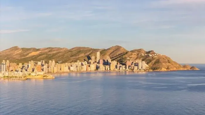 Framed Print : Aerial drone view of the skyline of Benidorm. Benidorm is a coastal city in the Costa Blanca, Spain Framed Print : Aerial drone view of the skyline of Benidorm. Benidorm is a coastal city in the Costa Blanca, Spain