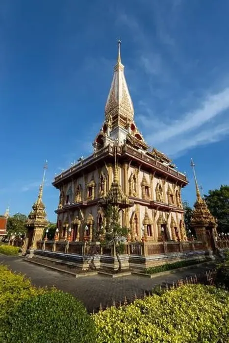 Framed Print : Aerial drone view of Wat Chalong a Thai buddhist temple located in Phuket, Thailand Framed Print : Aerial drone view of Wat Chalong a Thai buddhist temple located in Phuket, Thailand