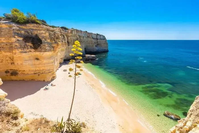 Framed Print : Aerial drone views of Praia da Marinha and Malhada do Baraco - beaches in Algarve, Portugal Framed Print : Aerial drone views of Praia da Marinha and Malhada do Baraco - beaches in Algarve, Portugal