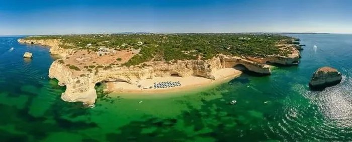 Framed Print : Aerial drone views of Praia da Marinha and Malhada do Baraco - beaches in Algarve, Portugal Framed Print : Aerial drone views of Praia da Marinha and Malhada do Baraco - beaches in Algarve, Portugal