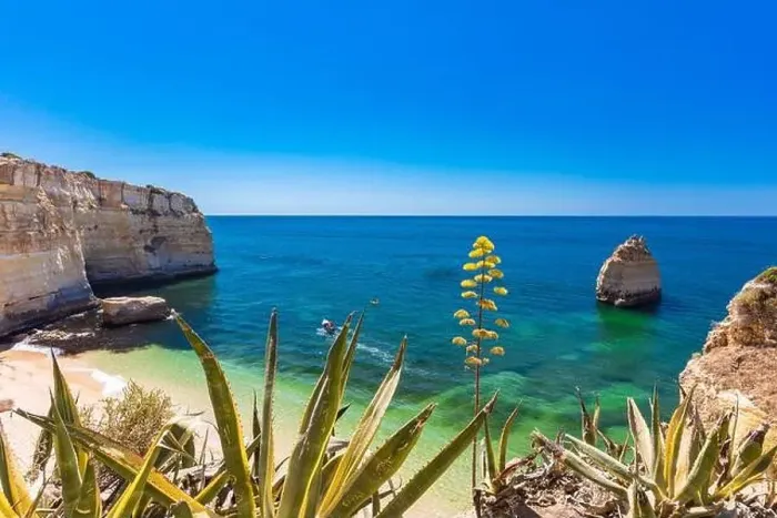 Framed Print : Aerial drone views of Praia da Marinha and Malhada do Baraco - beaches in Algarve, Portugal Framed Print : Aerial drone views of Praia da Marinha and Malhada do Baraco - beaches in Algarve, Portugal