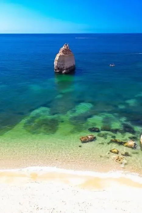 Framed Print : Aerial drone views of Praia da Marinha and Malhada do Baraco - beaches in Algarve, Portugal Framed Print : Aerial drone views of Praia da Marinha and Malhada do Baraco - beaches in Algarve, Portugal