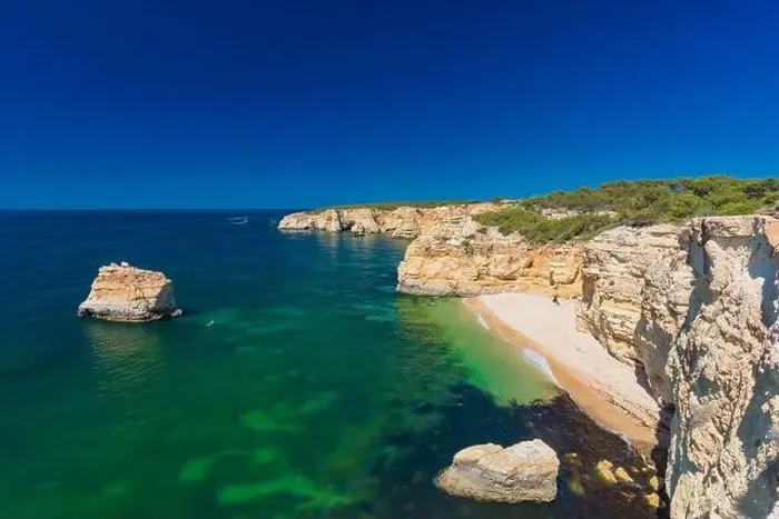 Framed Print : Aerial drone views of Praia da Marinha and Malhada do Baraco - beaches in Algarve, Portugal Framed Print : Aerial drone views of Praia da Marinha and Malhada do Baraco - beaches in Algarve, Portugal