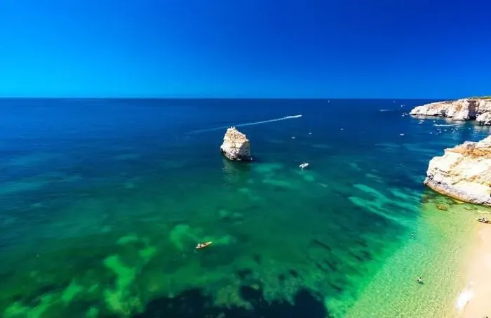Framed Print : Aerial drone views of Praia da Marinha and Malhada do Baraco - beaches in Algarve, Portugal Framed Print : Aerial drone views of Praia da Marinha and Malhada do Baraco - beaches in Algarve, Portugal