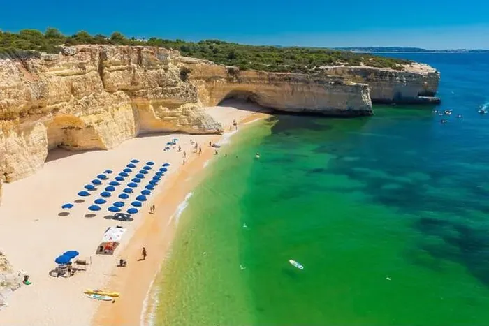Framed Print : Aerial drone views of Praia da Marinha and Malhada do Baraco - beaches in Algarve, Portugal Framed Print : Aerial drone views of Praia da Marinha and Malhada do Baraco - beaches in Algarve, Portugal