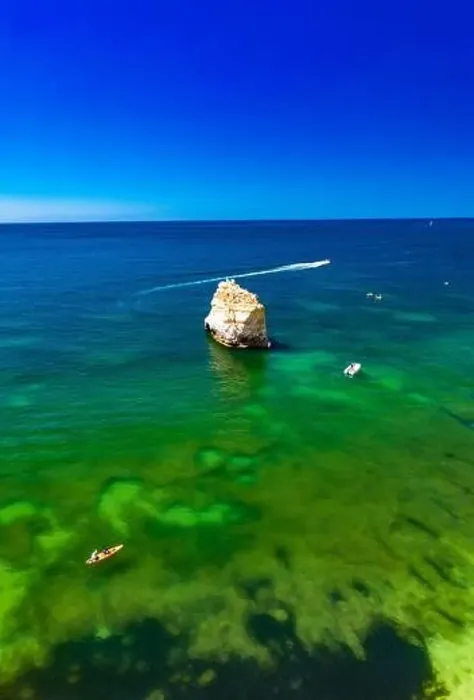 Framed Print : Aerial drone views of Praia da Marinha and Malhada do Baraco - beaches in Algarve, Portugal Framed Print : Aerial drone views of Praia da Marinha and Malhada do Baraco - beaches in Algarve, Portugal