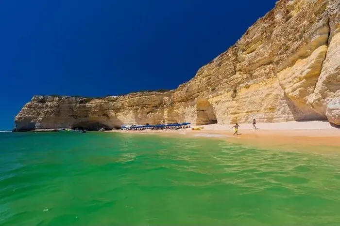 Framed Print : Aerial drone views of Praia da Marinha and Malhada do Baraco - beaches in Algarve, Portugal Framed Print : Aerial drone views of Praia da Marinha and Malhada do Baraco - beaches in Algarve, Portugal