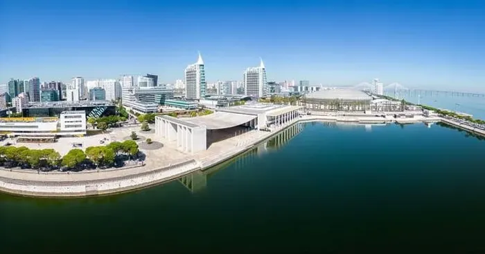 Framed Print : Aerial footage of Park of The Nations in Lisbon (Parque das Nações) Framed Print : Aerial footage of Park of The Nations in Lisbon (Parque das Nações)