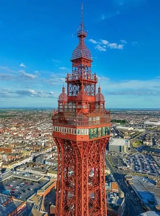 Framed Print : Aerial Image of Blackpool Tower along the Fylde Coast Framed Print : Aerial Image of Blackpool Tower along the Fylde Coast