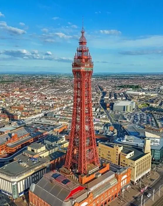 Framed Print : Aerial Image of Blackpool Tower along the Fylde Coast Framed Print : Aerial Image of Blackpool Tower along the Fylde Coast