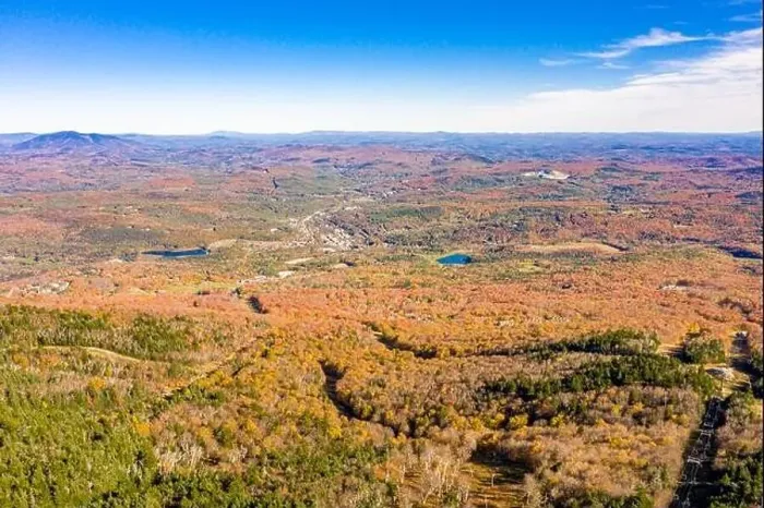 Framed Print : aerial of image of Okemo Mountain in the Fall, Ludlow, Vermont Framed Print : aerial of image of Okemo Mountain in the Fall, Ludlow, Vermont