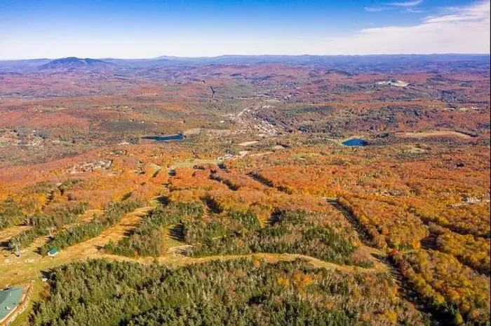 Framed Print : aerial of image of Okemo Mountain in the Fall, Ludlow, Vermont Framed Print : aerial of image of Okemo Mountain in the Fall, Ludlow, Vermont