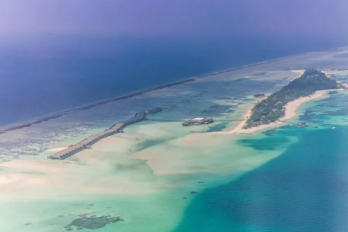 Framed Print : Aerial landscape of Maldives island beach. Tranquil tropical nature, coral reef and blue sea with sandbank. Luxury travel and holiday concept Framed Print : Aerial landscape of Maldives island beach. Tranquil tropical nature, coral reef and blue sea with sandbank. Luxury travel and holiday concept