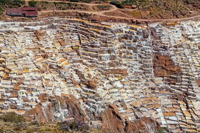 Framed Print : Aerial landscape of the Maras salt pond terraces, Sacred Valley of the Inca, Cusco province, Peru Framed Print : Aerial landscape of the Maras salt pond terraces, Sacred Valley of the Inca, Cusco province, Peru