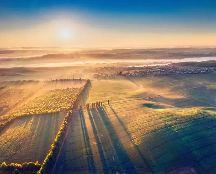 Framed Print : Aerial landscape photography. Spectacular summer view from flying drone of Ukrainian countryside Framed Print : Aerial landscape photography. Spectacular summer view from flying drone of Ukrainian countryside