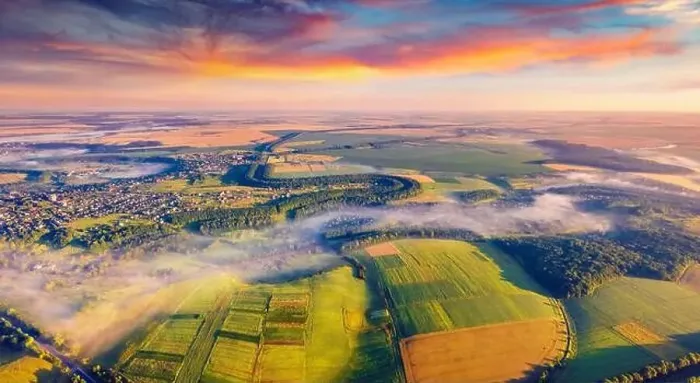 Framed Print : Aerial landscape photography. Stunning summer view from flying drone of Ukrainian countryside with field of wheat Framed Print : Aerial landscape photography. Stunning summer view from flying drone of Ukrainian countryside with field of wheat