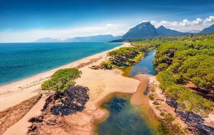 Framed Print : Aerial landscape photography. Sunny morning view from flying drone of Osala Beach Framed Print : Aerial landscape photography. Sunny morning view from flying drone of Osala Beach