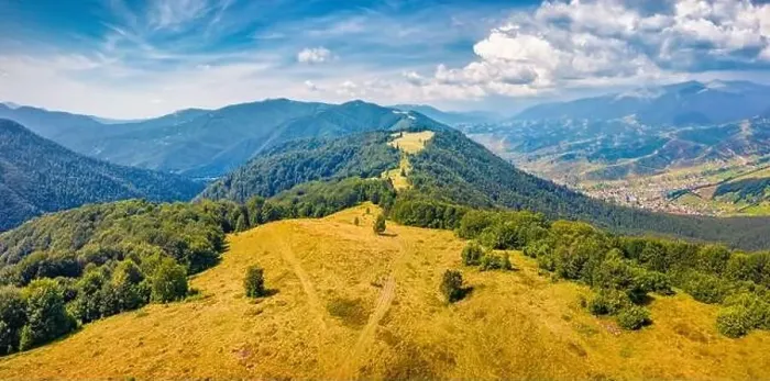 Framed Print : Aerial landscape photography. Sunny summer view of Krasna ridge Framed Print : Aerial landscape photography. Sunny summer view of Krasna ridge