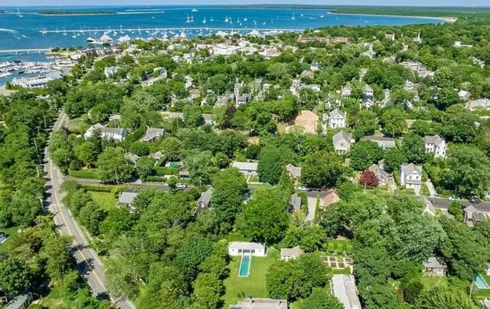 Framed Print : Aerial Landscape of Sag Harbor, NY Framed Print : Aerial Landscape of Sag Harbor, NY