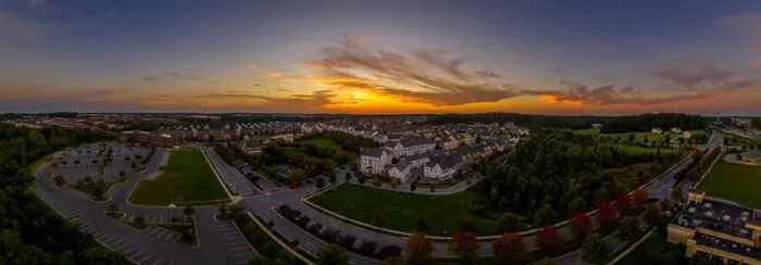 Framed Print : Aerial landscape of typical American new construction neighborhood in Maryland for the upper middle class Framed Print : Aerial landscape of typical American new construction neighborhood in Maryland for the upper middle class