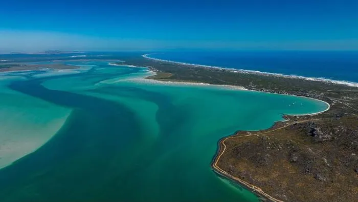 Framed Print : Aerial of the Langebaan Lagoon Marine Protected Area Framed Print : Aerial of the Langebaan Lagoon Marine Protected Area