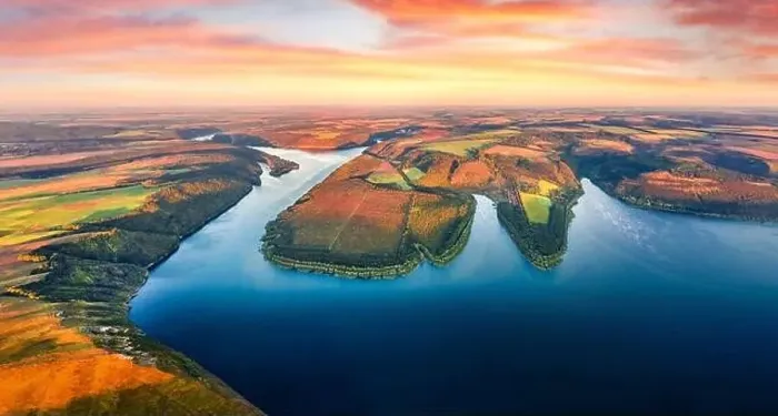 Framed Print : Aerial morning view from flying drone of Bakotska Bay Framed Print : Aerial morning view from flying drone of Bakotska Bay
