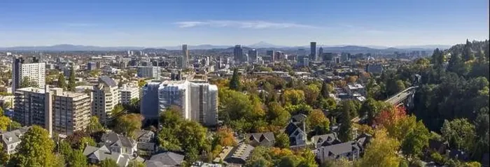 Framed Print : Aerial Panaramic View Of Portland Oregon And Surrounding Suburbs Framed Print : Aerial Panaramic View Of Portland Oregon And Surrounding Suburbs