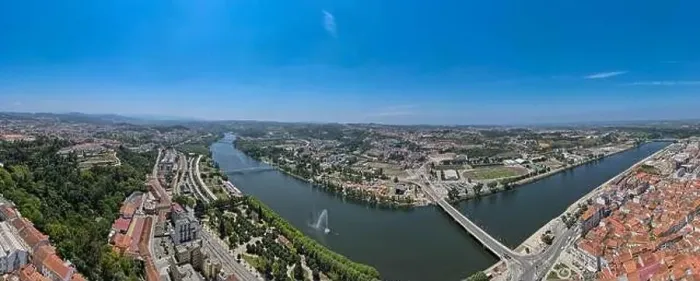 Framed Print : An aerial panorama of Coimbra and Mondego River Framed Print : An aerial panorama of Coimbra and Mondego River