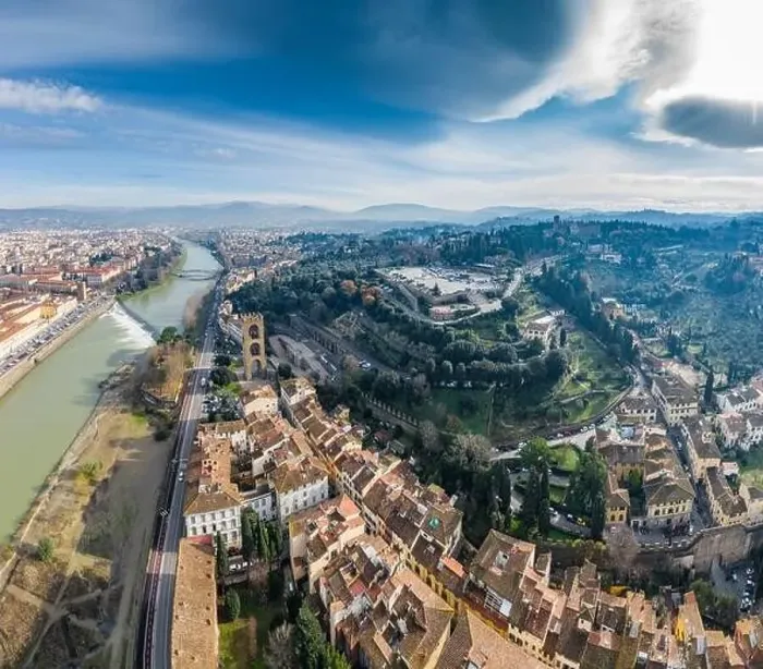 Framed Print : Aerial panorama of Florence at sunrise Framed Print : Aerial panorama of Florence at sunrise