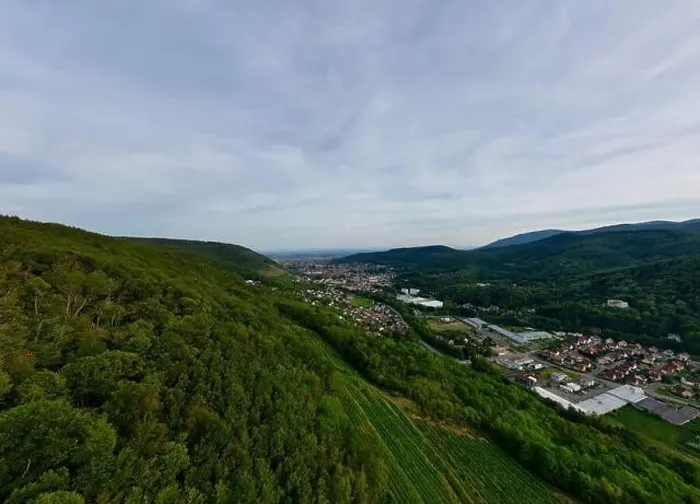 Framed Print : Aerial Panorama of Florival Valley Entrance: From Buhl to Guebwiller - Summer Evenings in Alsace Framed Print : Aerial Panorama of Florival Valley Entrance: From Buhl to Guebwiller - Summer Evenings in Alsace