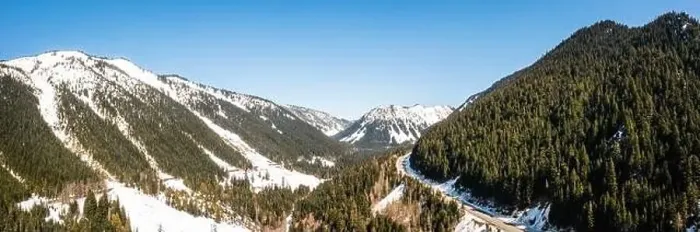 Framed Print : Aerial panorama image by drone of the Cascade mountains in Washington State Framed Print : Aerial panorama image by drone of the Cascade mountains in Washington State