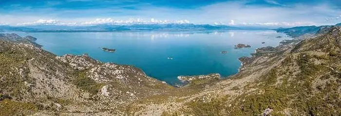 Framed Print : Aerial panorama of Lake Skadar Framed Print : Aerial panorama of Lake Skadar