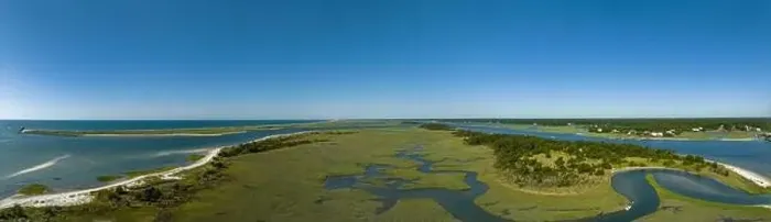Framed Print : Aerial panorama Outer Banks North Carolina USA Framed Print : Aerial panorama Outer Banks North Carolina USA