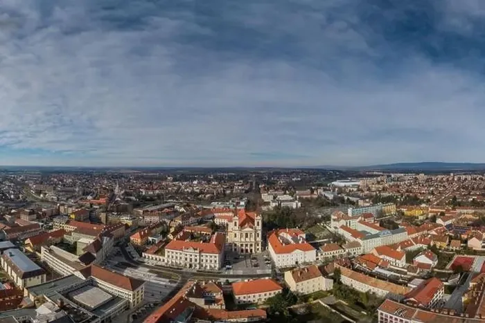 Framed Print : Aerial panorama photo of Szombathely Hungary Framed Print : Aerial panorama photo of Szombathely Hungary