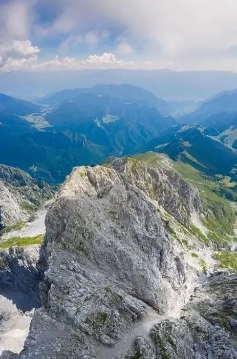 Framed Print : Aerial panorama of the Presolana mountain from above in summer Framed Print : Aerial panorama of the Presolana mountain from above in summer