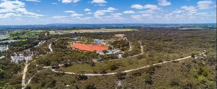 Framed Print : Aerial panorama of Royal Botanic Gardens in Cranbourne, Victoria, Australia on bright sunny day Framed Print : Aerial panorama of Royal Botanic Gardens in Cranbourne, Victoria, Australia on bright sunny day
