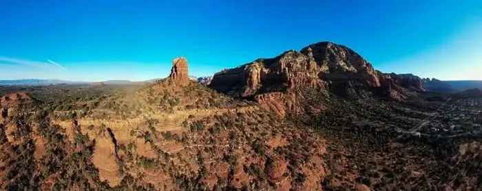 Framed Print : Aerial Panorama of Sedona, Arizona Framed Print : Aerial Panorama of Sedona, Arizona