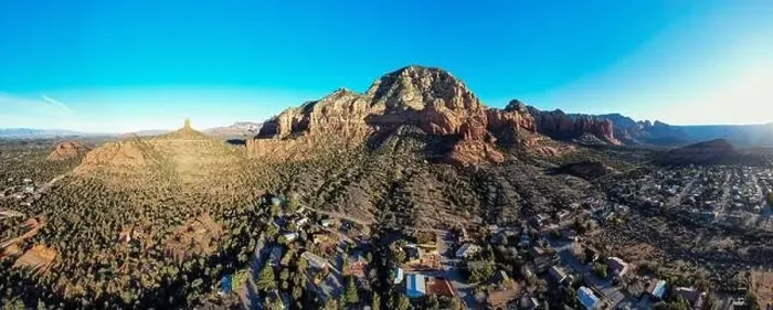 Framed Print : Aerial Panorama of Sedona Arizona's Red Rocks Framed Print : Aerial Panorama of Sedona Arizona's Red Rocks