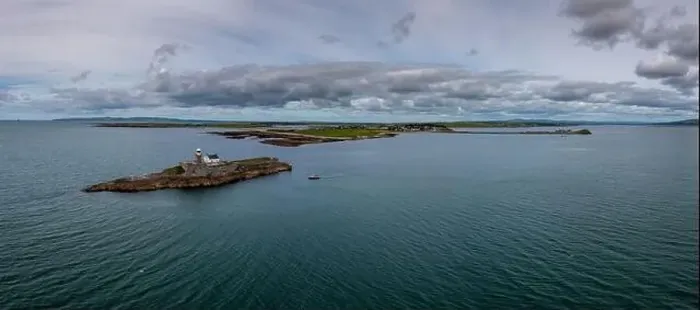 Framed Print : Aerial panorama view of the historic Fenit Lighthouse on Little Samphire Island in Tralee Bay Framed Print : Aerial panorama view of the historic Fenit Lighthouse on Little Samphire Island in Tralee Bay