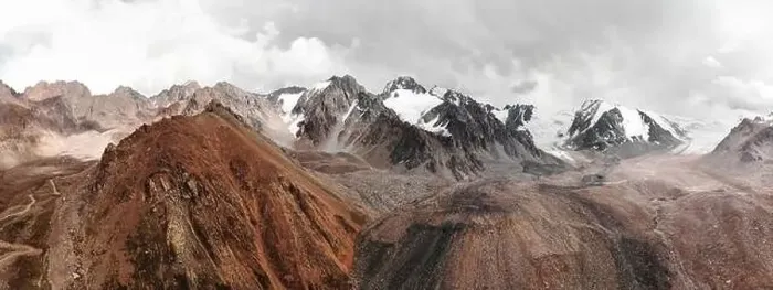 Framed Print : Aerial panorama view of the mountain valley in Tien Shan mountains in Almaty Kazakhstan. Picture taken by drone Framed Print : Aerial panorama view of the mountain valley in Tien Shan mountains in Almaty Kazakhstan. Picture taken by drone