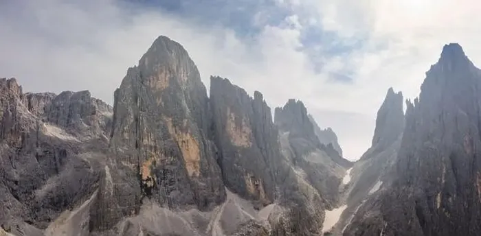 Framed Print : aerial panorama view on pale di san martino in the dolomites Framed Print : aerial panorama view on pale di san martino in the dolomites