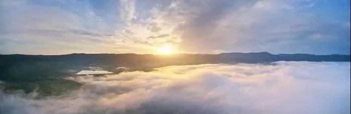 Framed Print : Aerial panorama view white clouds in mountain and blue sky at morning. Top cloudscape view from drone Framed Print : Aerial panorama view white clouds in mountain and blue sky at morning. Top cloudscape view from drone