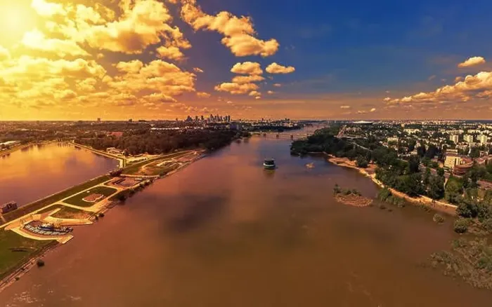Framed Print : Aerial panorama of Warsaw, capital of Poland Framed Print : Aerial panorama of Warsaw, capital of Poland