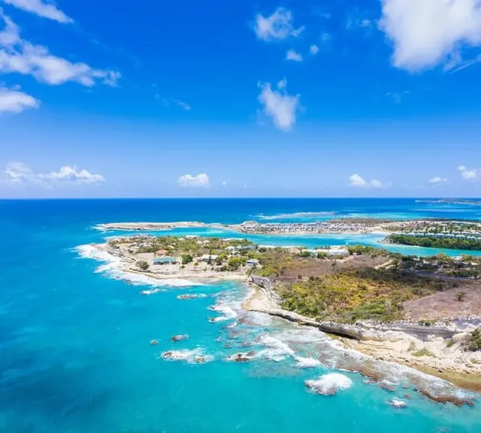 Framed Print : Aerial panoramic by drone of Long Bay
