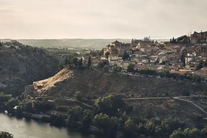 Framed Print : Aerial panoramic drone point of view historical city of Toledo Framed Print : Aerial panoramic drone point of view historical city of Toledo