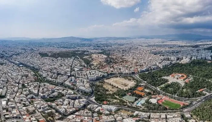Framed Print : Aerial panoramic drone shot of Acropolis of Athens, Zeus Olympion temple ruins, museum and Zappeion Hall Framed Print : Aerial panoramic drone shot of Acropolis of Athens, Zeus Olympion temple ruins, museum and Zappeion Hall