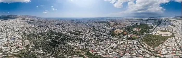 Framed Print : Aerial panoramic drone shot of Athens Pangari district with Acropolis, Olympion Zeus temple, Zappeion hall Framed Print : Aerial panoramic drone shot of Athens Pangari district with Acropolis, Olympion Zeus temple, Zappeion hall