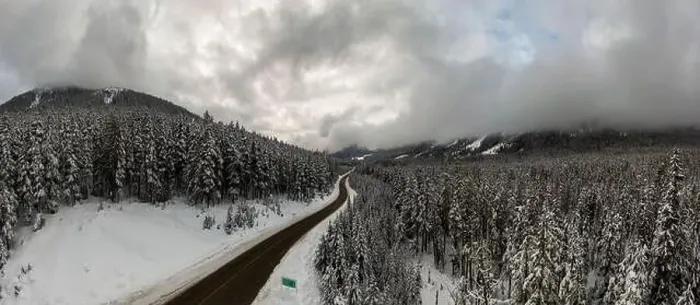 Framed Print : Aerial Panoramic Drone View of a beautiful Snow Covered Valley Framed Print : Aerial Panoramic Drone View of a beautiful Snow Covered Valley